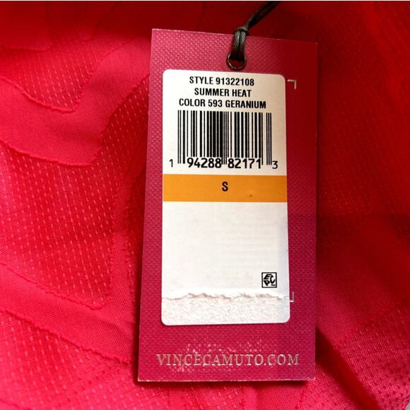 NWT Vince Camuto Split Neck Zebra Print Blouse – Women’s Small, Pink - Picture 10 of 10